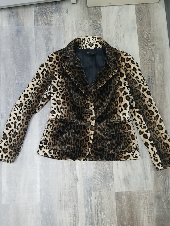 INC International Concepts Jackets & Blazers - Leopard Print Women's Blazer Jacket